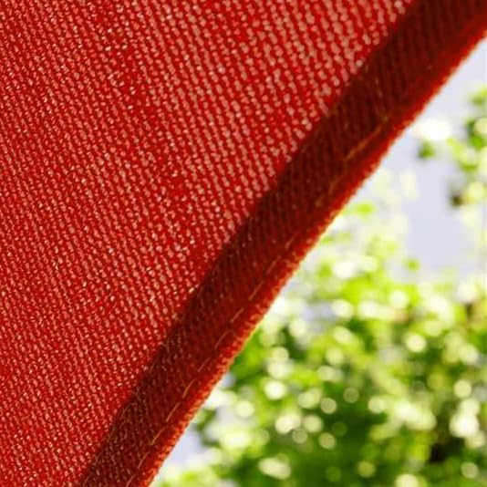 Amgo 16' x 16' x 22.6' Red Right Triangle Sun Shade Sail Outdoor Canopy Awning UPF50+ AGTAPRT12, 95% UV Blockage, Water & Air Permeable, Commercial Standard Heavy Duty (We Make Custom Size)