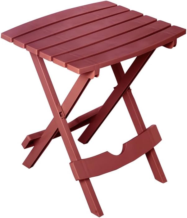 Adams Manufacturing 8510-95-3700 Quick-Fold Side Table, Merlot
