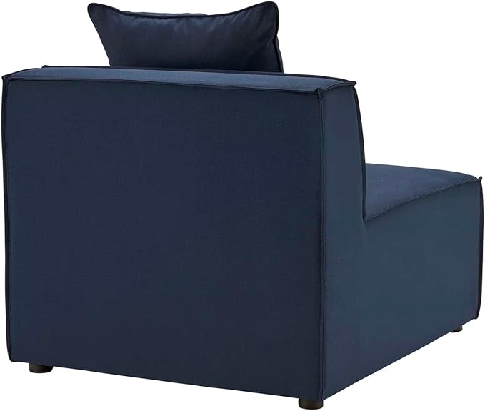 Modway EEI-4209-NAV Saybrook Patio Armless Chair in Navy Blue