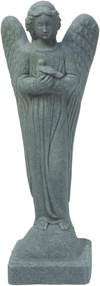 Morning Angel Statue – Natural Granite Appearance – Made of Resin – Lightweight – 29” Height