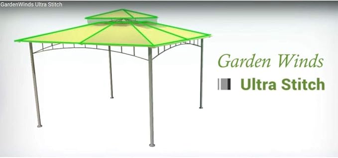 Garden Winds Universal Pergola Replacement Canopy - Standard 350 - Stripe Canyon