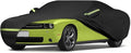 Waterproof Car Covers for 2008-2025 Dodge Challenger(Black) Custom Heavy Duty Waterproof All Weather Protection Outdoor