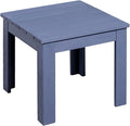 VINGLI Outdoor Wooden Side Table, Square Patio Side Table, Small Outdoor Table for Patio, Backyard, Garden, Poolside, Balcony, Adirondack Conversation End Table (Navy Blue)
