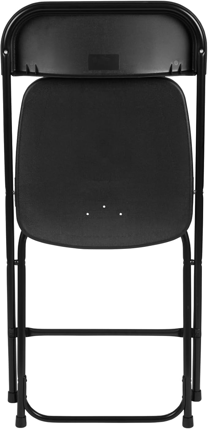 Flash Furniture Hercules Series Plastic Folding Chair - Black - 20 Pack 650LB Weight Capacity Comfortable Event Chair-Lightweight Folding Chair