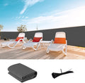 LOVE STORY Custom Size 3.3'x10' Dark Grey Balcony Privacy Screen,UV Block Privacy Fence Screen,90% Shield for Outdoor Pool Garden Apartment Railing