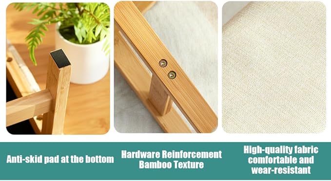 Gray Foot Stools Ottoman, Small Soft Footrest Ottoman with Wood Legs, Wood Foot Stool for Living Room, Bedroom, and Kitchen
