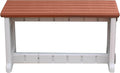 Bench, Redwood Top with Warm Grey Sides, 1 Pack - Proudly Made in The USA, Click and Lock Hardware-Free Assembly, Durable and Stylish Outdoor Seating