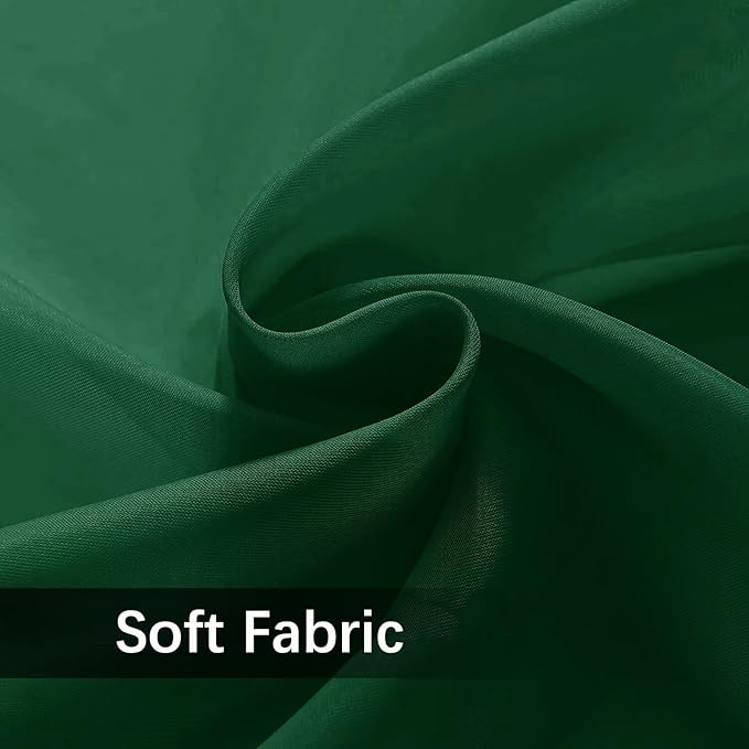 SpaceDresser Waterproof Outdoor Sheer Curtains for Patio - 4 Panels Rod Pocket Indoor Voile Sheer Curtain for Living Room,52W x 108L inch, Foliage Green