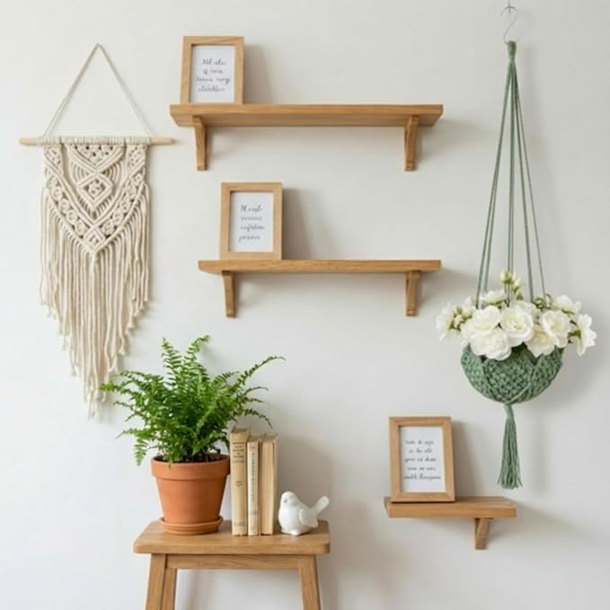 Shappy 1 Pack Jute Crochet Long Plant Hanger for 3 Inch to 12 Inch Pots, Macrame Plant Holder Rope with S Shaped Hooks for Halloween Home Decor (Sage Green)