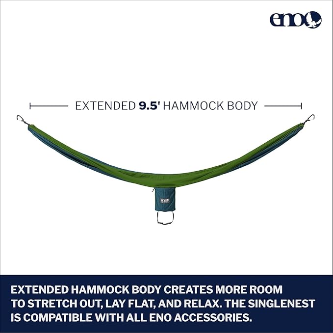 ENO, Eagles Nest Outfitters SingleNest Lightweight Camping Hammock