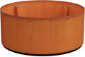 PLANTERCRAFT Corten Steel Metal Planter Box, Round Sizes, Modern Garden Steel planters for Commercial and Residential Outdoor Use.