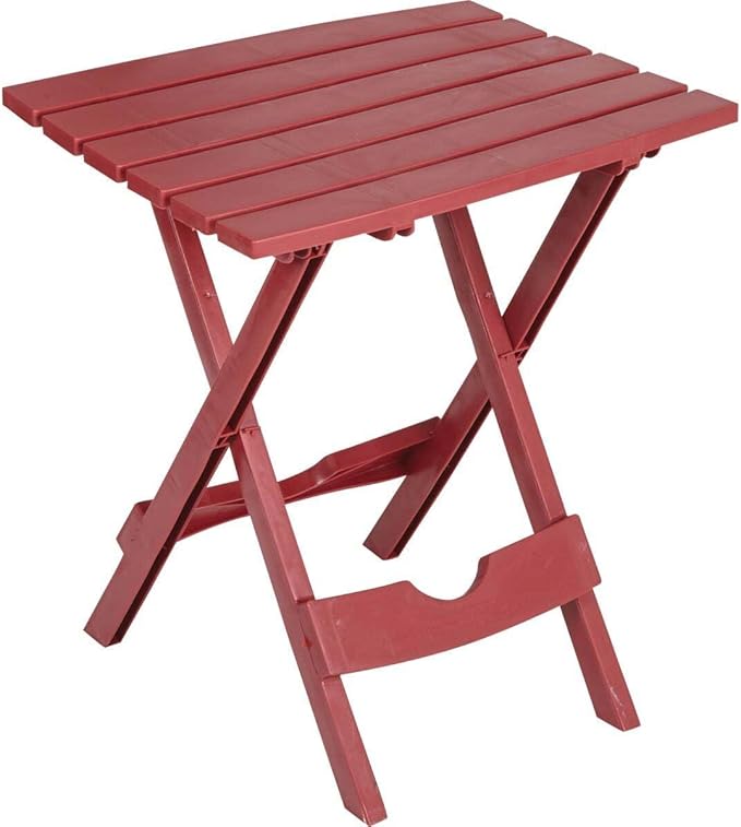 Adams Manufacturing 8510-95-3700 Quick-Fold Side Table, Merlot