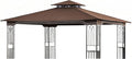 SCOCANOPY Replacement Gazebo Canopy for 10 x 12 Regency II Patio Gazebo Model L-GZ798PST,A101004104,A101004105,(Brown)