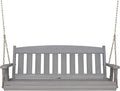 Amish Heavy Duty 800 Lb Mission Treated Porch Swing with Hanging Chains (4 Foot, Semi-Solid Grey Stain)