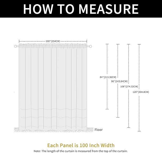 SpaceDresser Waterproof Outdoor Sheer Curtains for Patio - 2 Panels Rod Pocket Indoor Voile Sheer Curtain for Living Room,100W x 120L inch, Orange