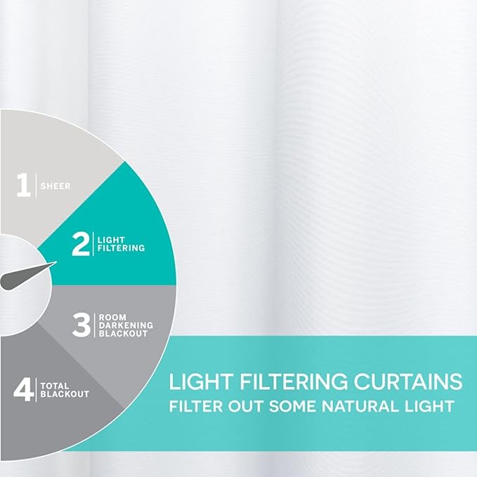 Exclusive Home Cabana Solid Indoor/Outdoor Light Filtering Hook-and-Loop Tab Top Curtain Panel Pair, 54"x63", White
