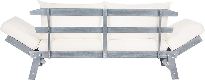 Safavieh PAT6745A Outdoor Collection Tandra Grey Modern Contemporary Daybed Day Bed