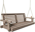 Porchgate Amish Heavy Duty 800 Lb Roll Comfort Treated Porch Swing W/Chains (4 Foot, Warm Walnut Stain)