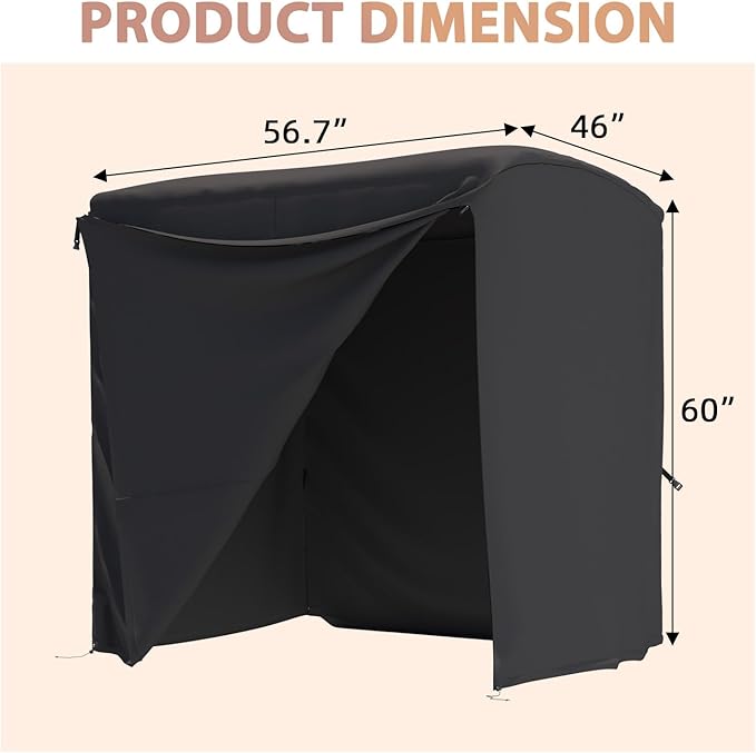 AECOJOY 2-Seat Outdoor Patio Swing Chair with Cover, Porch Swings Chairs for Adult, Outside Swing Bench with Adjustable Canopy&Removable Cushion, Black