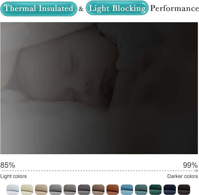 NICETOWN 2 Panels Outdoor Curtains for Patio Waterproof, Grommet Luxury Thermal Insulated Blackout Thermal Insulated Weighted Outdoor Drapes for Pergola, W52 x L108, Mecca Red