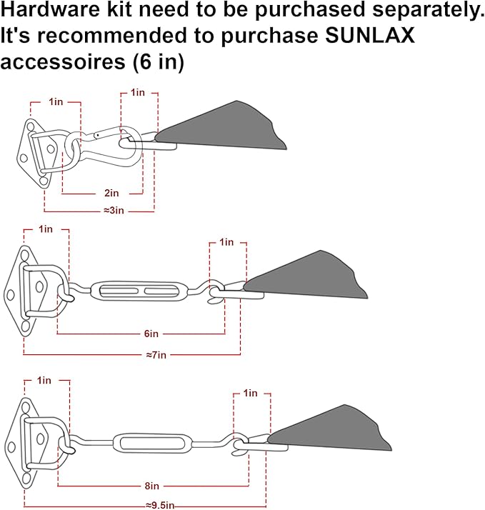 SUNLAX Sun Shade Sail 10' x 23' Terra Red Rectangle Canopy Sail Shade Cover UV Block Permeable Sunshade Outdoor for Patio Backyard Deck Pergola (We Make Custom Size)