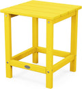 POLYWOOD ECT18LE Long Island 18" Side Table, Lemon