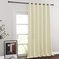 NICETOWN Blackout Curtains & Drapes - Privacy Thermal Efficiency Backdrop Curtains for Bedroom Room Divider Living Room Patio Sliding Glass Door, Wide 80 x Long 144 inch, Beige, 1 Panel