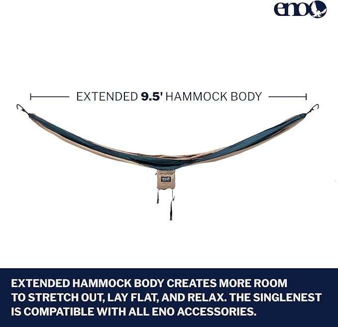 ENO, Eagles Nest Outfitters SingleNest Lightweight Camping Hammock
