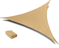 SUNLAX Sun Shade Sail 16' x 16' x 16' Sand Triangle Canopy Sail Shade Cover UV Block Permeable Sunshade Outdoor for Patio Backyard (We Make Custom Size)