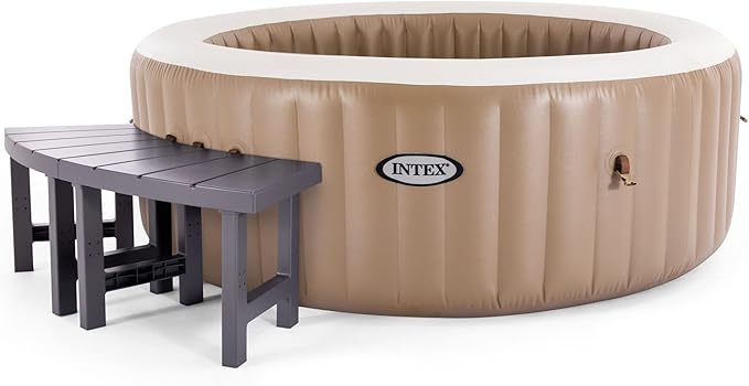 Intex 28514E 2 Medium PureSpa Accessories Benches, Compatible w/ 4 Person Spas, Combines to Create A Larger Bench, Flat Storage, 350 Pound Capacity