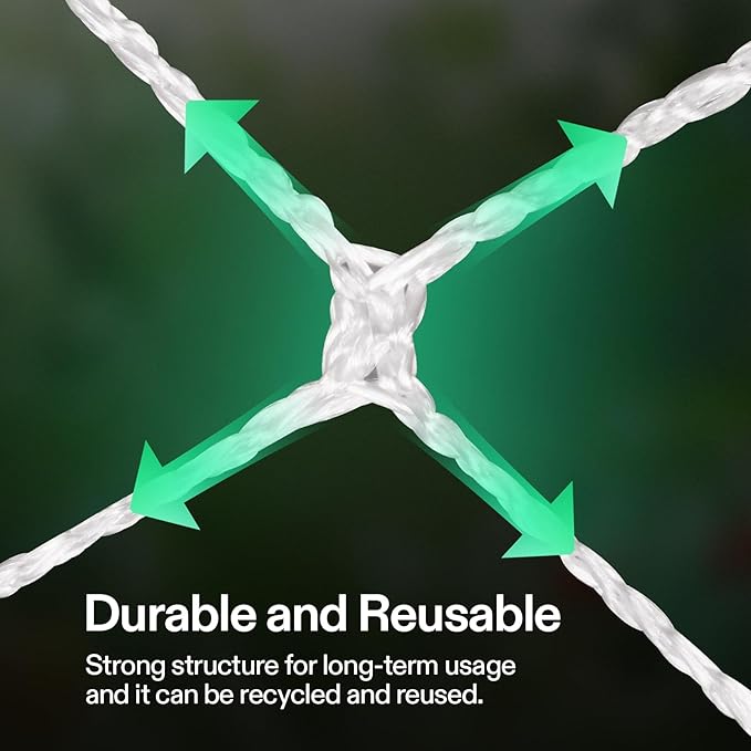 VIVOSUN 5 x 30 ft. Plant Trellis Netting, Heavy-Duty Polyester Grow Net, Garden Trellis Netting with Square Mesh for Climbing Plants, Vegetables, Fruits, and Flowers, 1-Pack