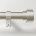 Curtain Rods for Windows 32 to 170, 1 Inch Adjustable Heavy Duty Long Window Outdoor Curtain Rod for Patio, Drapery Rods with Simple End Caps, Size 32"-170", Brushed Nickel