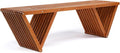VINGLI Outdoor Wooden Bench, 63" All Weather Patio Bench Porch Bench, 600lb Capacity Outdoor Backless Benches for Yard Park Garden