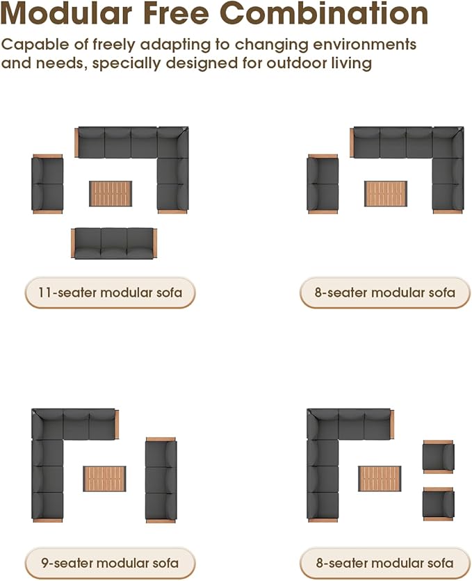 Aluminum Outdoor Patio Furniture 3 Seats, All-Weather Outdoor Patio Sofa with Washable Thick Cushion, Morden Patio Couch for Porch, Balcony, Deck, Yard, Graphite