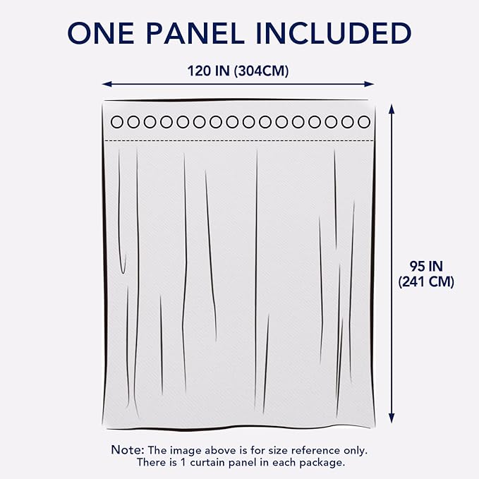 PureFit Outdoor Curtains for Patio Waterproof Weatherproof, UV Resistant Outside Curtains for Gazebo, Front Porch, Pergola, Sun Blocking Privacy Curtain, 120W x 95L inch, 1 Panel, Yellow
