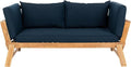 Safavieh PAT6745A Outdoor Collection Tandra Grey Modern Contemporary Daybed Day Bed