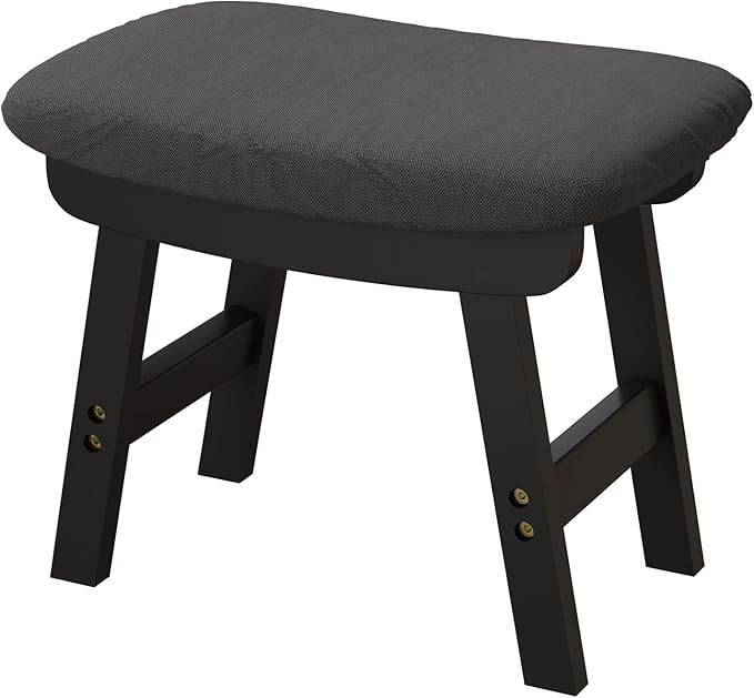 Foot Stool, Foot Stool Small, Ottoman Foot Rest, Wood Stool for Living Room, Bedroom, and Kitchen