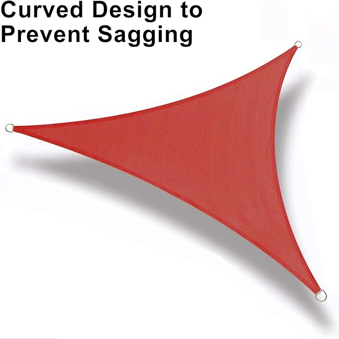 LOVE STORY Custom Size 6'x10'x11.7' Terra Red Sun Shade Sail Right Triangle Sunshade Fabric Awning Canopy for Patio Backyard Carport Pergola (Customized)