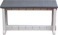 Bench, Deep Grey Top with Warm Grey Sides, 1 Pack - Proudly Made in The USA, Click and Lock Hardware-Free Assembly, Durable and Stylish Outdoor Seating