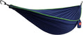 GRAND TRUNK TrunkTech Double Hammock | Ultra-Strong & Lightweight | 11 ft Hammock with Ripstop Nylon | 500 lb Capacity | Fast-Drying & Weather-Resistant | Navy/Green