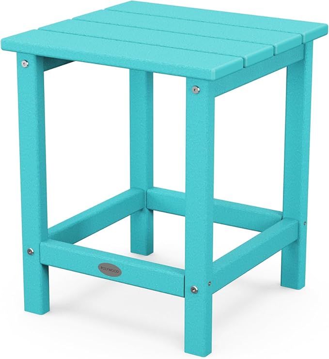 POLYWOOD Long Island 18" Side Table, Aruba