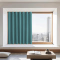 NICETOWN Blackout Curtains 72 inches Long, Grommet Privacy Window Treatment Thermal Insulated Room Darkening Sliding Glass Door Drape for Bedroom Living Room, 1 Panel, W100 x L72, Sea Teal