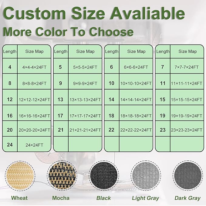 Artpuch Outdoor Pergola Shade Cover 13x21 FT Sun Shade Cloth with Grommets Black 90% UV Protection Canopy Patio Privacy Screen (Customized Available)