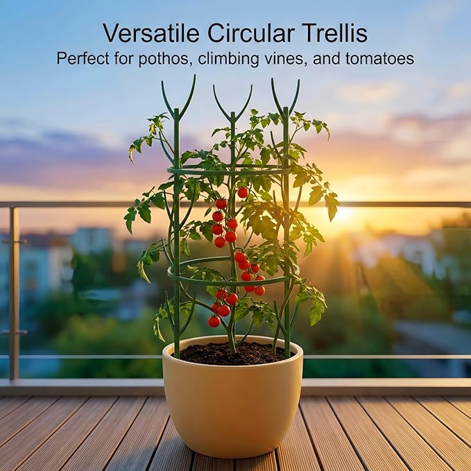 30-Pack Monstera Plant Support Stakes - Stackable Sticks for Indoor Plants up to 67" - Outdoor Garden Poles & Trellis with Tape & Twist Tie for Climbing Vines