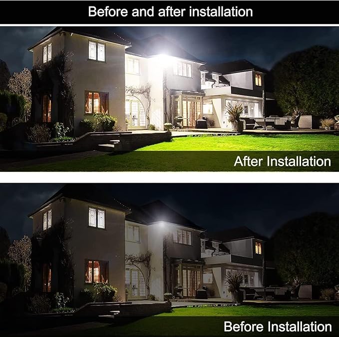 4Pack LED Flood Light Outdoor,100W LED Work Light 11000lm with 6FT US Plug,IP66 Waterproof Exterior Security Lights,6000K Daylight White Outside Floodlights Slim Design for Playground Yard