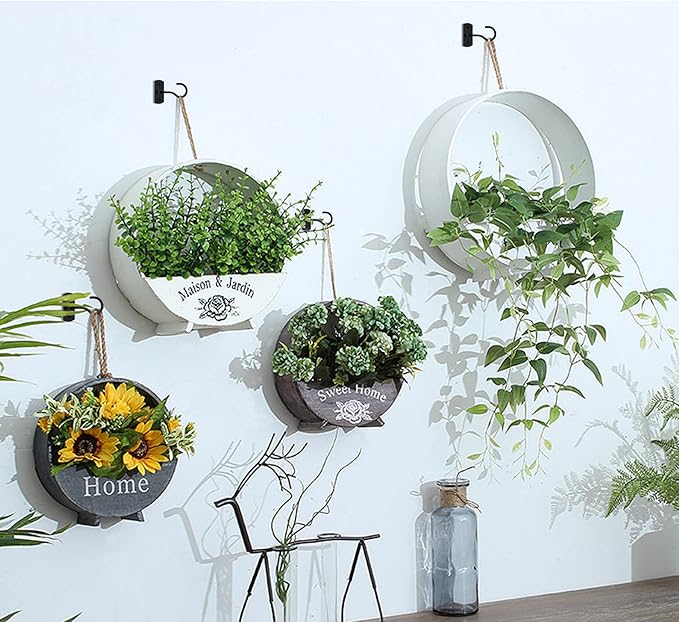 2.5in Ceiling Hooks for Hanging Plants 8Pcs Black