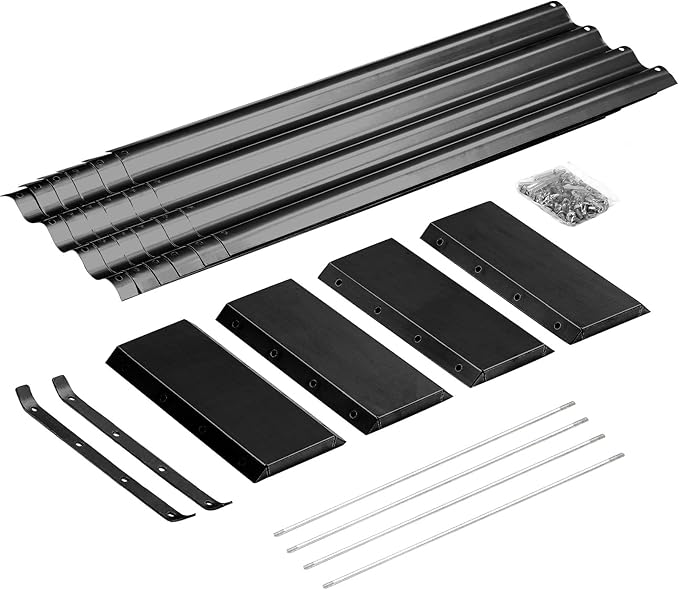 Land Guard 3 Pack 6×3×1ft Galvanized Metal Raised Garden Bed, Metal Planter Kit Box Outdoor for Deep-Rooted Vegetables, Flowers, Green and Herbs, Gray