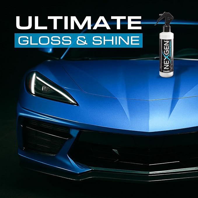 Nexgen Ceramic Spray Silicon Dioxide — Easy to Apply, Ceramic Coating Spray — Professional-Grade Protective Sealant Polish for Cars, RVs, Motorcycles, Boats, and ATVs — 8oz Bottle