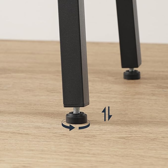HOOBRO Bar Stools, Bar stools Set of 2,Counter Height Bar Stools, 24.8" Barstools for Kitchen Island, Industrial Kitchen Bar Chairs, for Dining Room, Bar, Black BB07BY01G1N2