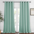 NICETOWN Blackout Curtains 120 inch Length for Sliding Glass Door, Grommet Thermal Insulated Room Darkening Sound Reducing Drapes for Room Divider, 1 Panel, W52 x L120, Aqua Blue
